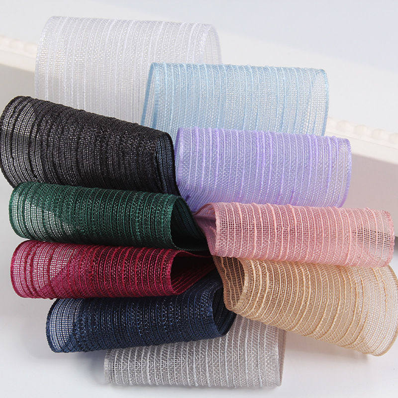 韩国纯色跳线纱MONO系列花束包装材料蝴蝶结织带淘店铺