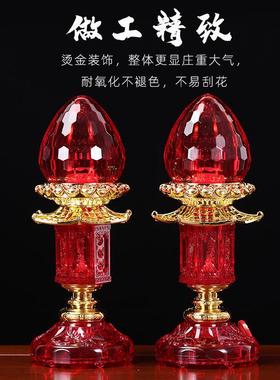 LED电子蜡烛灯财神灯家用供佛灯关公财神灯佛前供奉神台灯