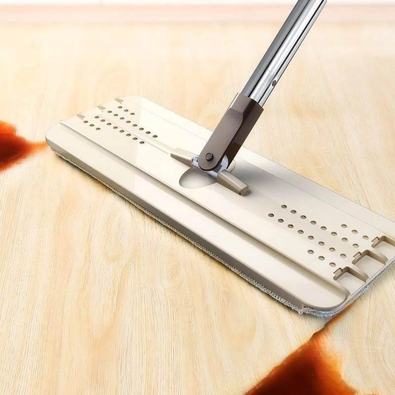 ql@5N配件懒人免手洗拖把杆杆子平板拖把墩布头替换杆更换尘推拖