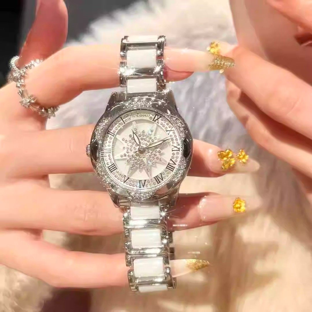 六芒星转盘手表女士送女友礼物