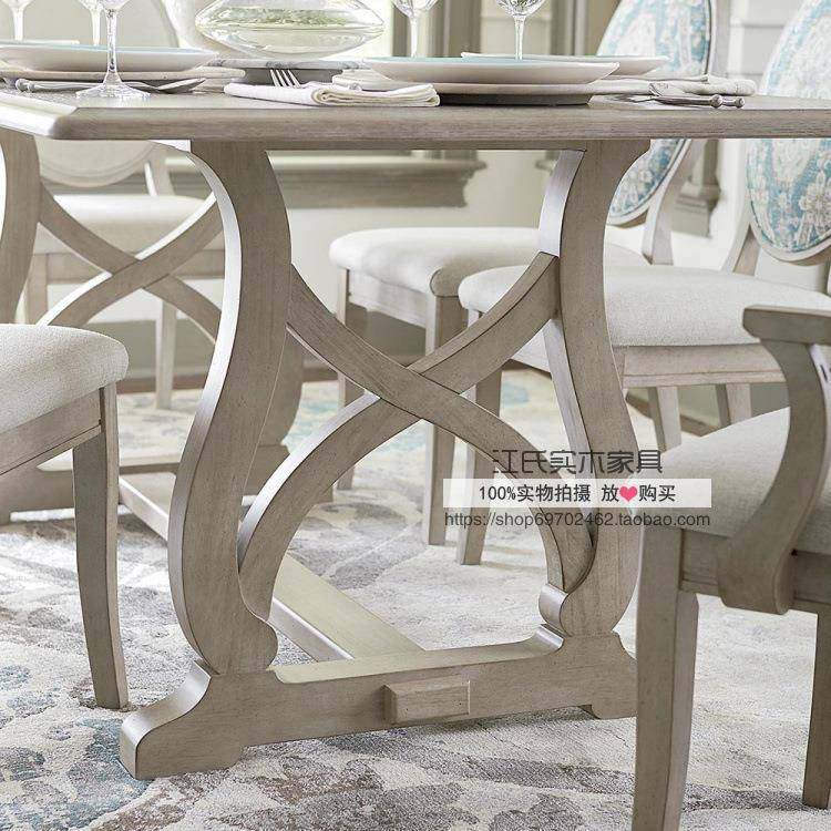 地中海餐桌椅组饭20231106木合美式乡村一桌六椅木橡实复古仿古做,商业/办公家具,餐桌椅系列,淘宝优惠券,粉丝福利购,淘宝优惠卷