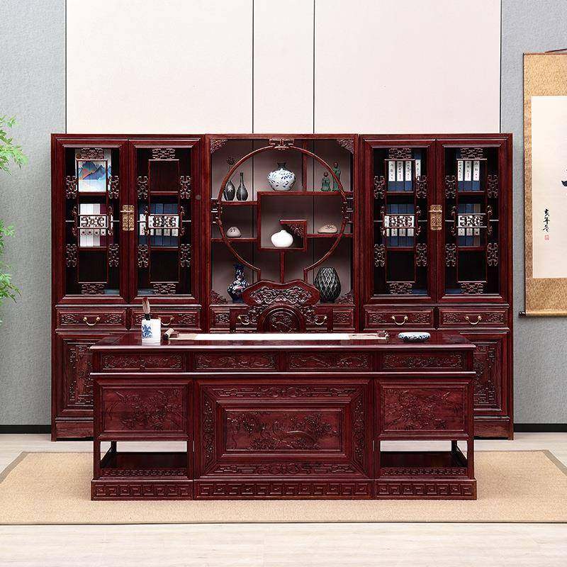 中式实木书桌装办公桌大班TQH台书房法套组合清书桌老板写字台明,鲜花速递/花卉仿真/绿植园艺,割草机/草坪机,淘宝优惠券,粉丝福利购,淘宝优惠卷