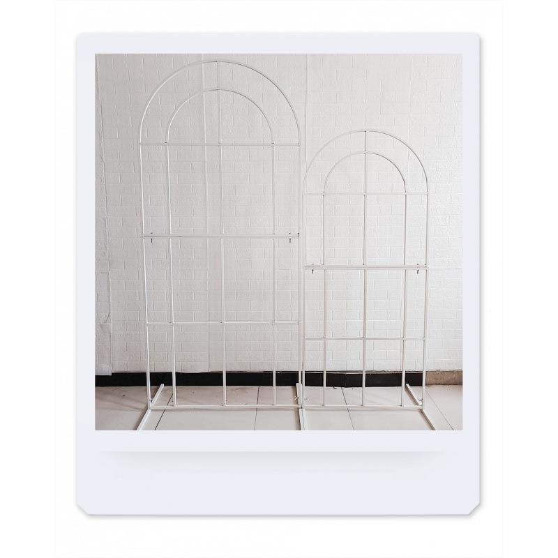 新款婚庆具迎WWS宾区铁艺几何屏风花喜艺事花架花拱门橱田道窗装