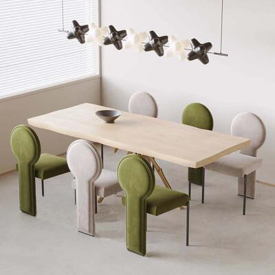 奶油风网餐椅中休古设计师闲椅子轻奢红小型家用QKI餐厅卧户室单