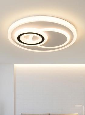 塑灯料led顶灯圆形客厅灯具49553卧室现代简约吸卧室灯餐厅书房灯