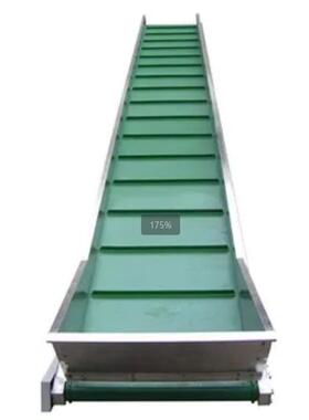 绿色/白色传PVC/PU挡板导YUO条裙边打输孔输带送格板送带输送送机