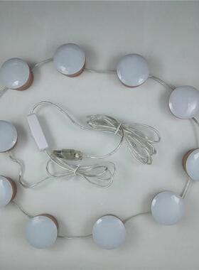 转SF609好前莱坞镜灯化妆前灯梳妆台灯旋收线LED镜子灯LED灯串调