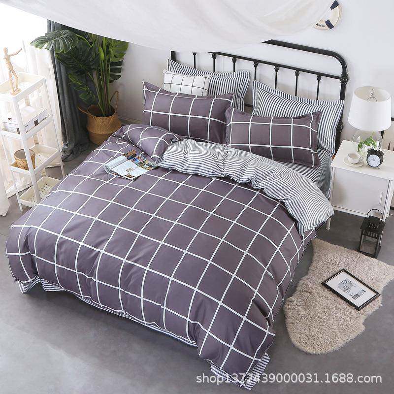 南通纺家新品床上用厂家芦荟棉网销家纺1.8RJD米四件套工款厂价