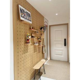 炬实木收洞洞展示KCY架木质桌面墙面吉书桌纳墙入户门板口玄关置