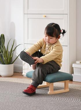 F767JMTH喂奶踩脚凳儿童防凳刷牙凳实木沙家用踏凳矮凳滑简约现代