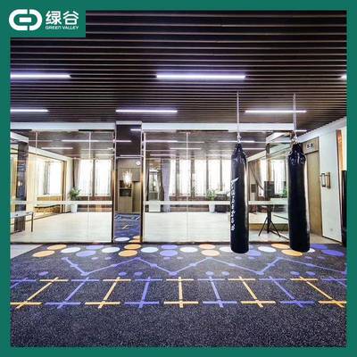 绿谷源头厂家直身销健房地功垫IDL个性化logUV打印能o性环保橡胶