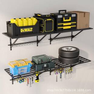 车库墙墙壁货架置物壁挂架电钻工具物收纳重架摆上放架