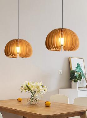 658铂阑灯日式吊灯v南瓜餐厅灯复古灯具in餐tage中古堡日系木艺桌