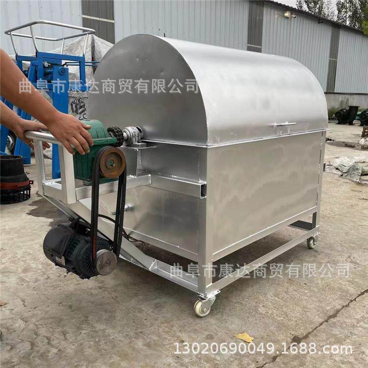 炒GTF芝麻花生板栗机柴器加热翻炒机3电0火斤烧机器
