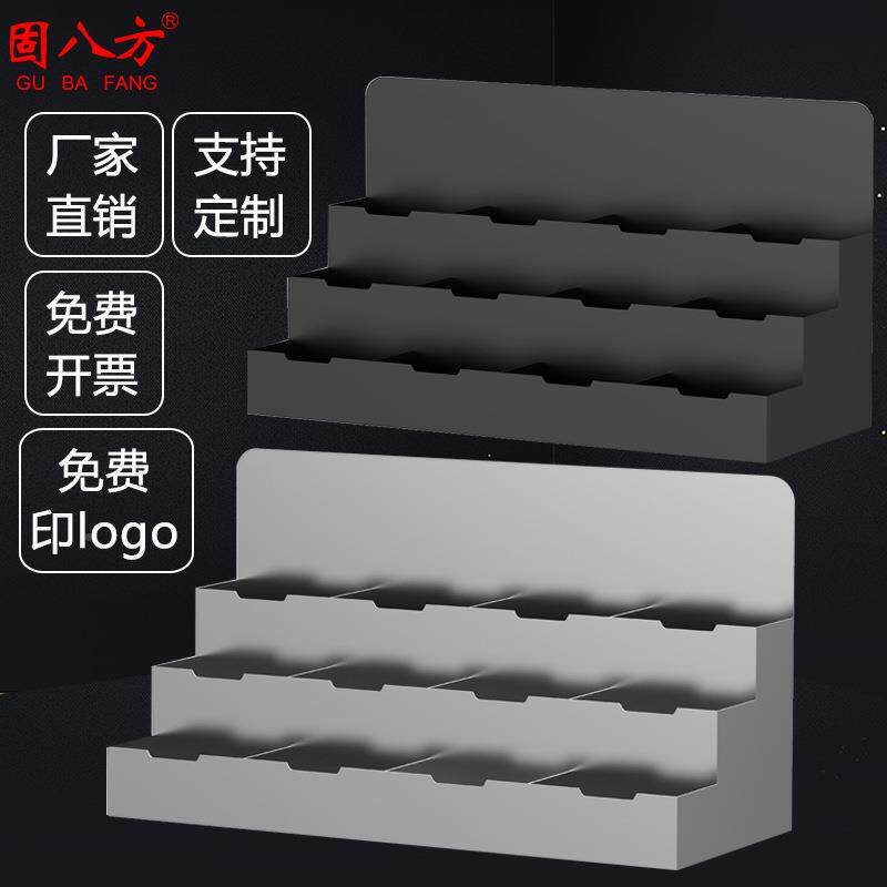 售楼部前台名片盒商务高片档格架烤漆桌面卡0120座台多收纳名片摆