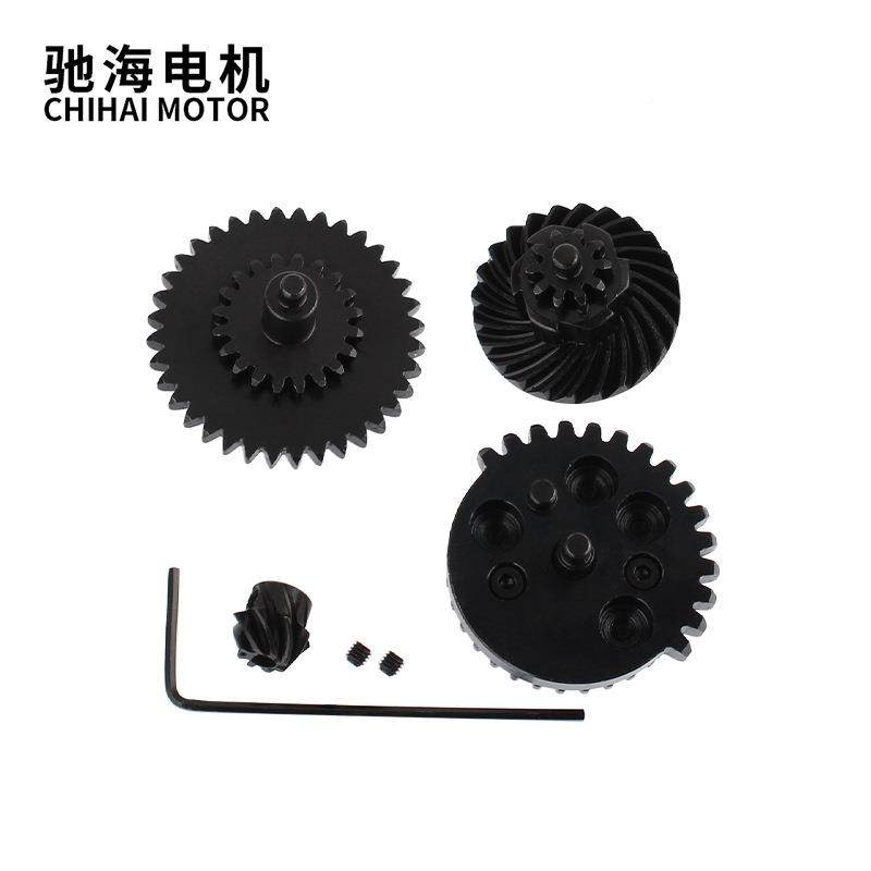 厂家直销比螺旋铬钢齿组40CrM移o柱钢轮切齿RPV螺旋伞齿13比1618