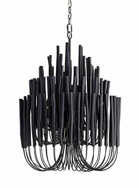 国外设计房师代原树枝简约创意木吊灯酒店客厅餐现厅卧室样板9991