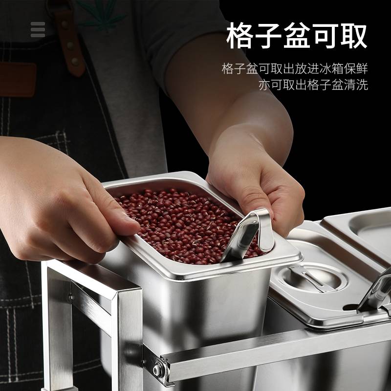 不锈钢调料盒组合装餐厅烧烤调味盒多格佐料配料盒大号商用州达贸