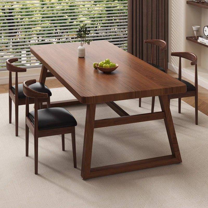 餐桌餐饮商用家用小户型客BVD厅现简约长形吃桌椅方桌子组合饭代