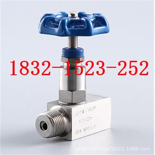 J23W-64P、J13W-160P304SS不锈钢内外丝螺纹压力表针型阀M14*1.5