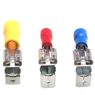 厂家供应半绝缘冷压端子FDD1.25半包插簧冷压插件接线头