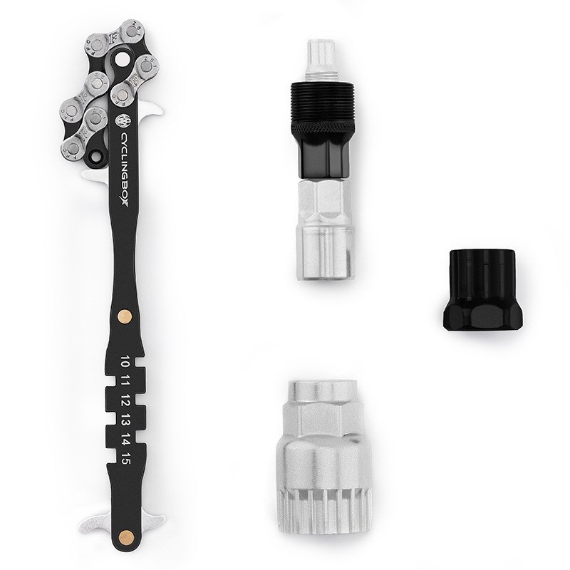 自行车中轴飞轮辐条扳手尾w勾牙盘拆卸维修工具套装组合配件