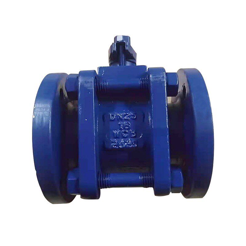 Q41TC-16C   三片式铸钢法兰陶瓷球V阀 耐磨球阀