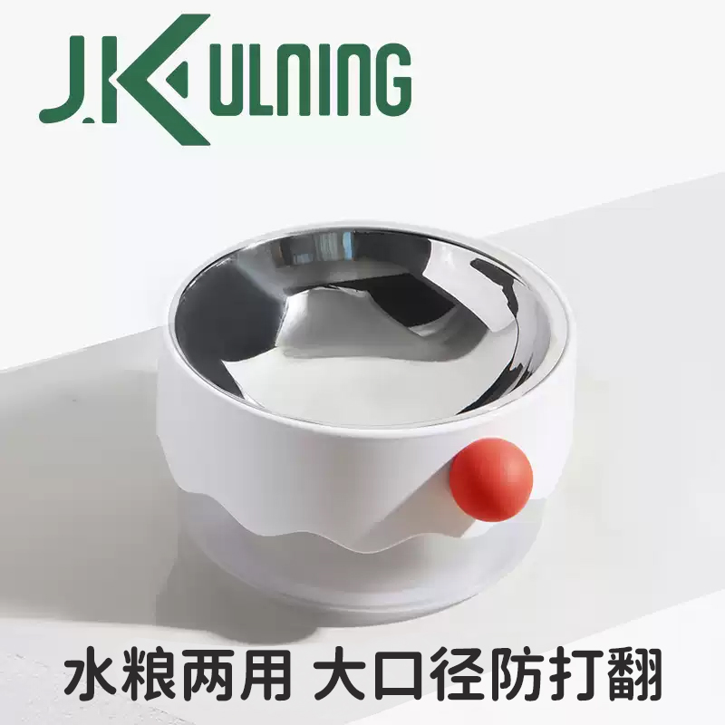 304不锈钢宠物碗水粮双碗猫碗