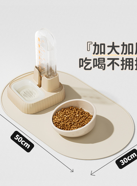 宠物硅胶餐垫食品级防水防油防溢出猫咪狗狗饮水器机猫碗餐垫大号