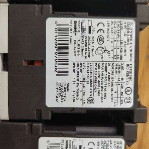 议价继电器3ZX1012-0RH11-1AA1,件，成
