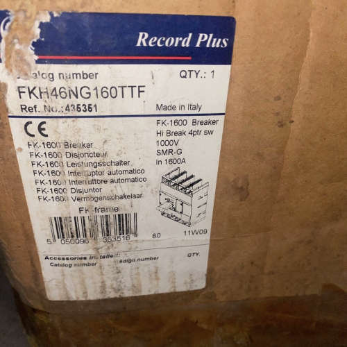 议价record plus断路器4P1600A
