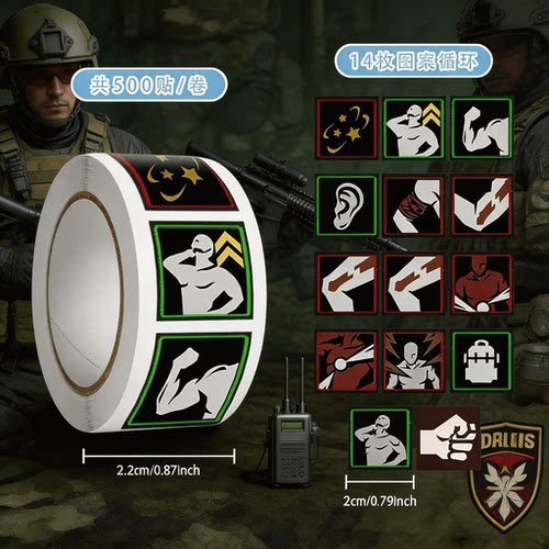 三角洲行动健康卷卷贴500贴