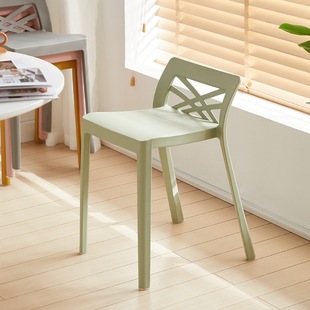 塑料凳子加厚家用客厅简约现代餐桌凳圆凳方凳饭店等位区椅子