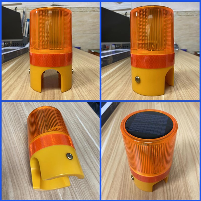 LED港澳款交h通太阳能警示灯路障护栏灯路锥黄闪灯安全施工防护