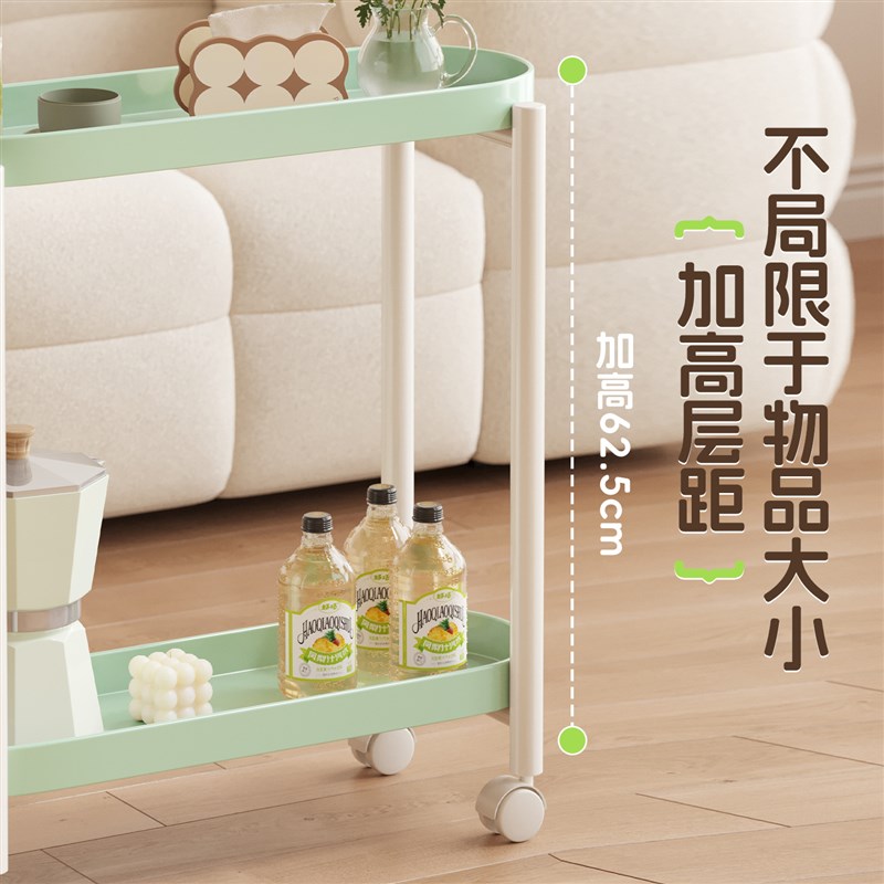 可移动小推e车小花架沙发边几创意侧边柜置物架桌子客厅餐厅零食