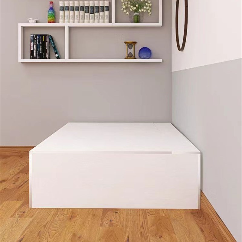 侧翻储物床一米二单人床90cm宽榻榻米收纳床箱体无床头1X.2米床1