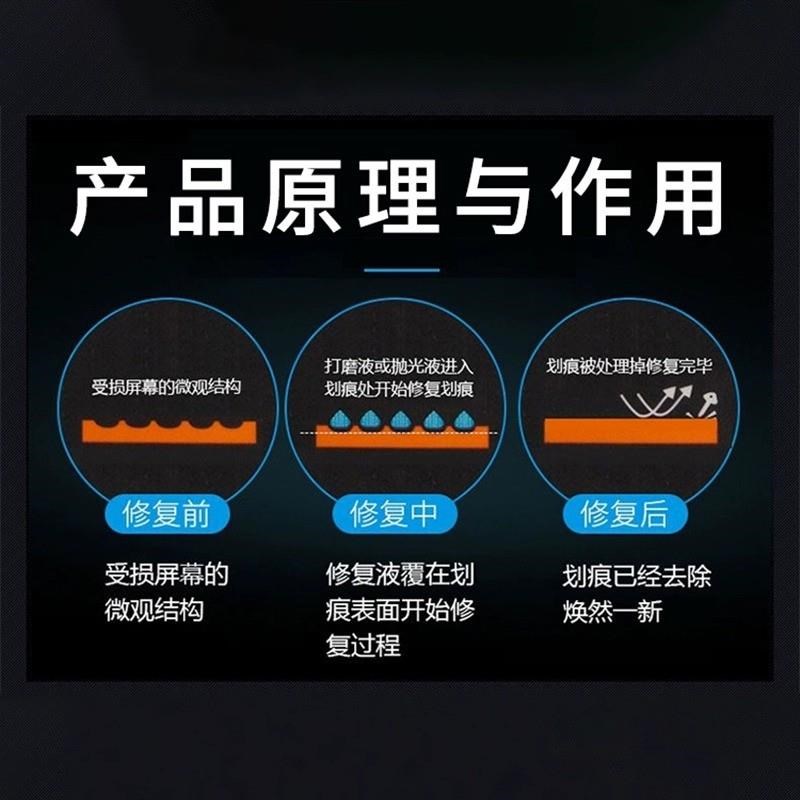 手机屏幕碎屏划痕修复液触摸屏刮花抛光免打磨翻新液玻Z璃模糊增