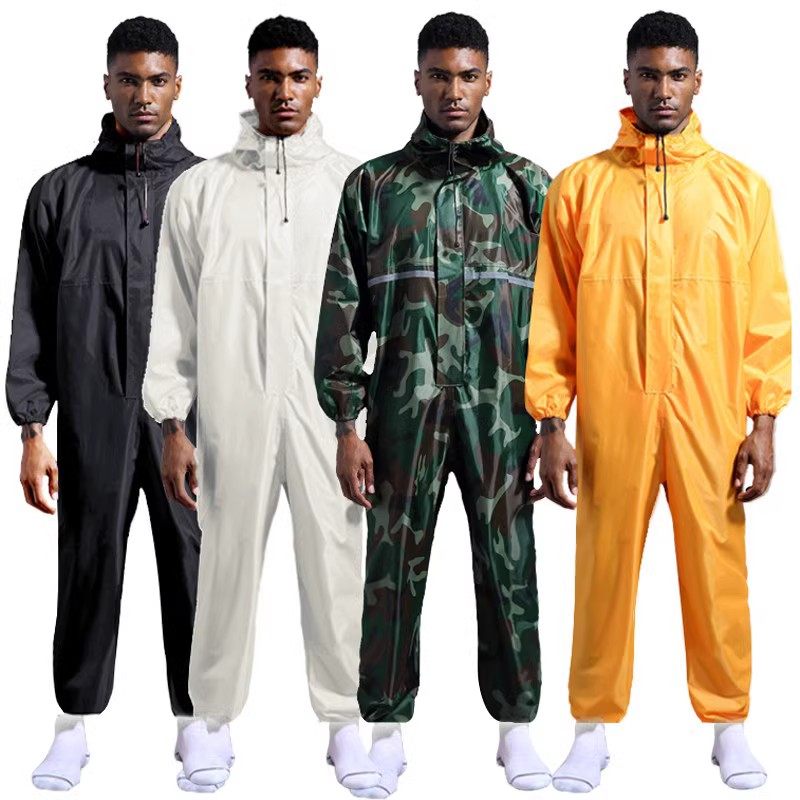 防水工作服男养殖场专用防尘服连帽连身防雨衣喷漆打磨洗车防护衣,居家日用,防护服,淘宝优惠券,粉丝福利购,淘宝优惠卷