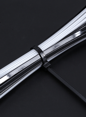 自锁式尼龙扎带8x400 塑料扎带 大号白色高强度扎带5.1mm*400mm