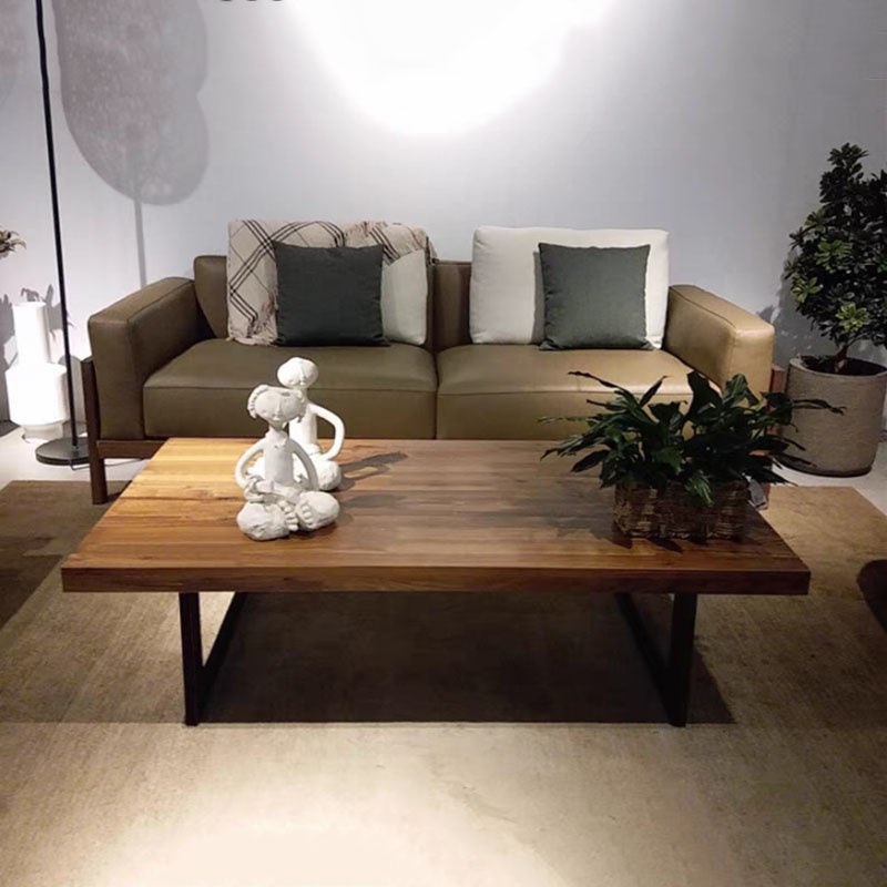 复古做旧c原木实木茶几小户型客厅美式创意实木功夫茶桌咖啡桌茶