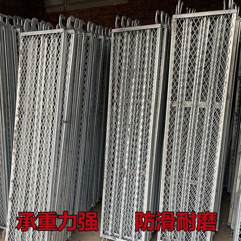 踏板脚手架踏板镀锌踏板加厚F移动脚手架板方管踏板网板