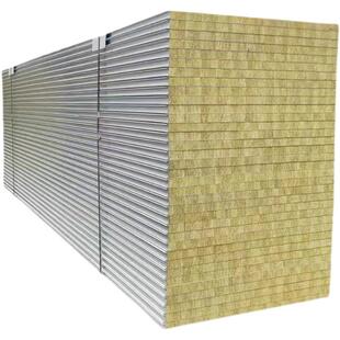 岩棉板夹芯板彩钢板瓦楞顶板泡沫板隔墙围挡活动板房复合板净化板