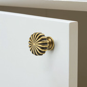 橱柜复古纯铜门把手 欧式 柜子拉手古铜色衣柜抽屉黄铜仿古中式 美式