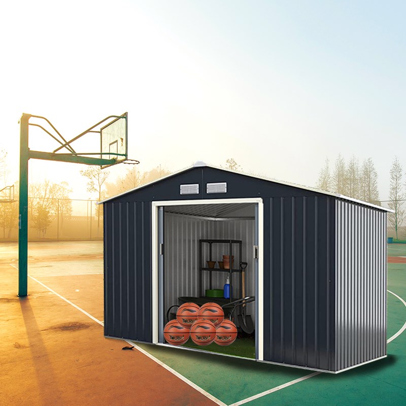 学校活动板房自己组装可拆卸简易房铁皮房户外收纳柜储物房储物间