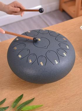 击乐打器空灵鼓入门DQH简忘忧鼓中国风简约单多疗尺寸国风愈手工