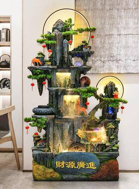 假山水喷XW2417招财阳台客厅流庭院公司水景观摆循环水幕件墙鱼池