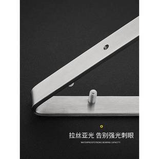 81952间三浴房三 浴置物架卫生间免打孔不锈钢玻璃淋厕室所洗手86
