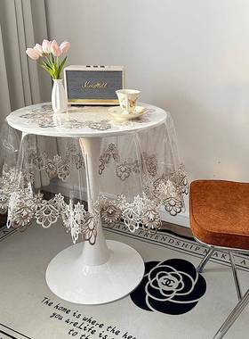 防防油餐圆桌布轻奢免洗防烫pvPVC防水c桌布水台布店酒店家用饭圆