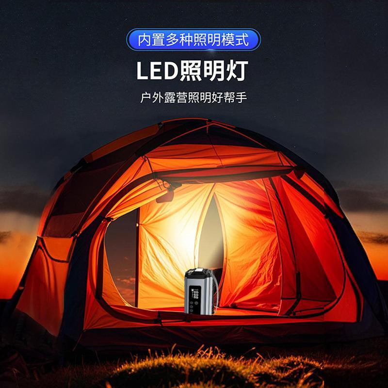 车载无线泵便携式汽车轮胎车用打气泵测压应急启动电源一体机