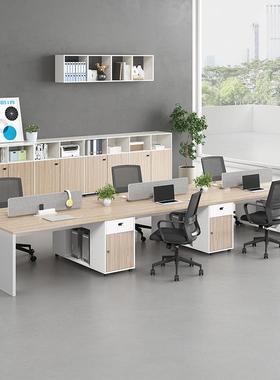 工职员办桌员工电脑办公桌椅组合公风隔断2/4/6办公室位财务01256